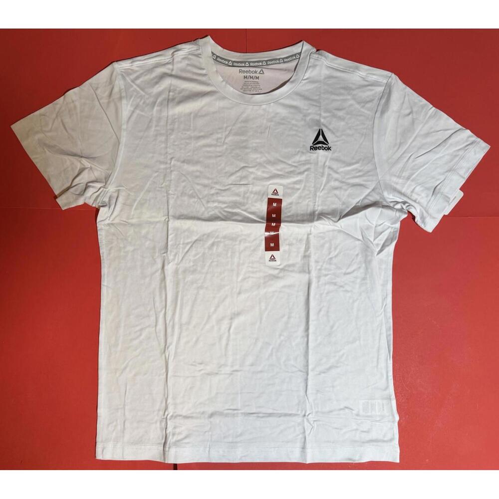 Reebok White Delta Core Tee T Shirt Short Sleeve Men's M NEW NWT!!